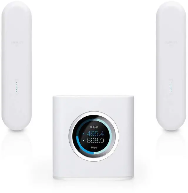 Alt view image 2 of 5 - AmpliFi HD WiFi System by Ubiquiti Labs, Seamless Whole Home Wireless Internet Coverage, HD WiFi Router, 2 Mesh Points, 4 Gigabit Ethernet, 1 WAN Port, Ethernet Cable (AmpliFi HD UniBody)