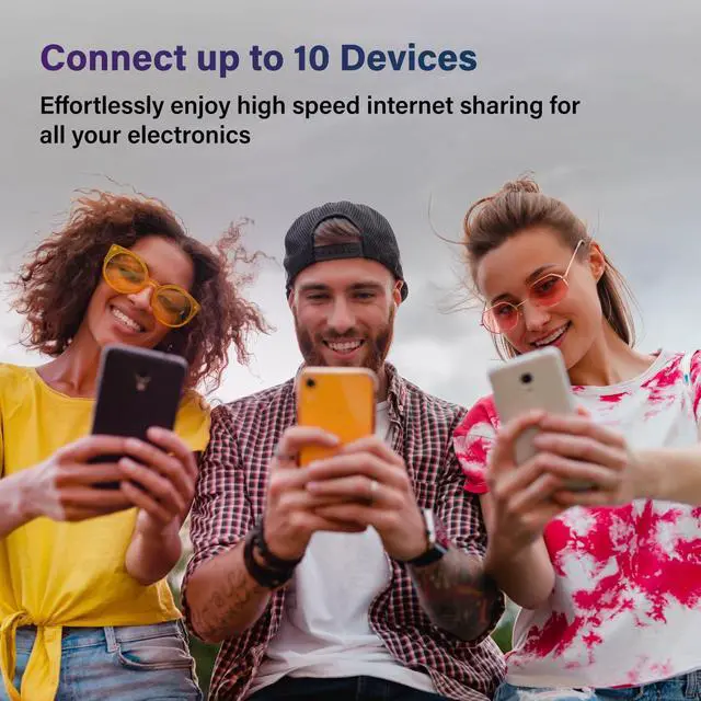 Alt view image 4 of 5 - GlocalMe DuoTurbo 4G LTE Portable WiFi Hotspot for Travel in 200+ Countries, Mobile Hotspot Device with Global 1.1GB Data 30Days, SIMFREE and Dual Modem, 10 Devices Connected(Black)