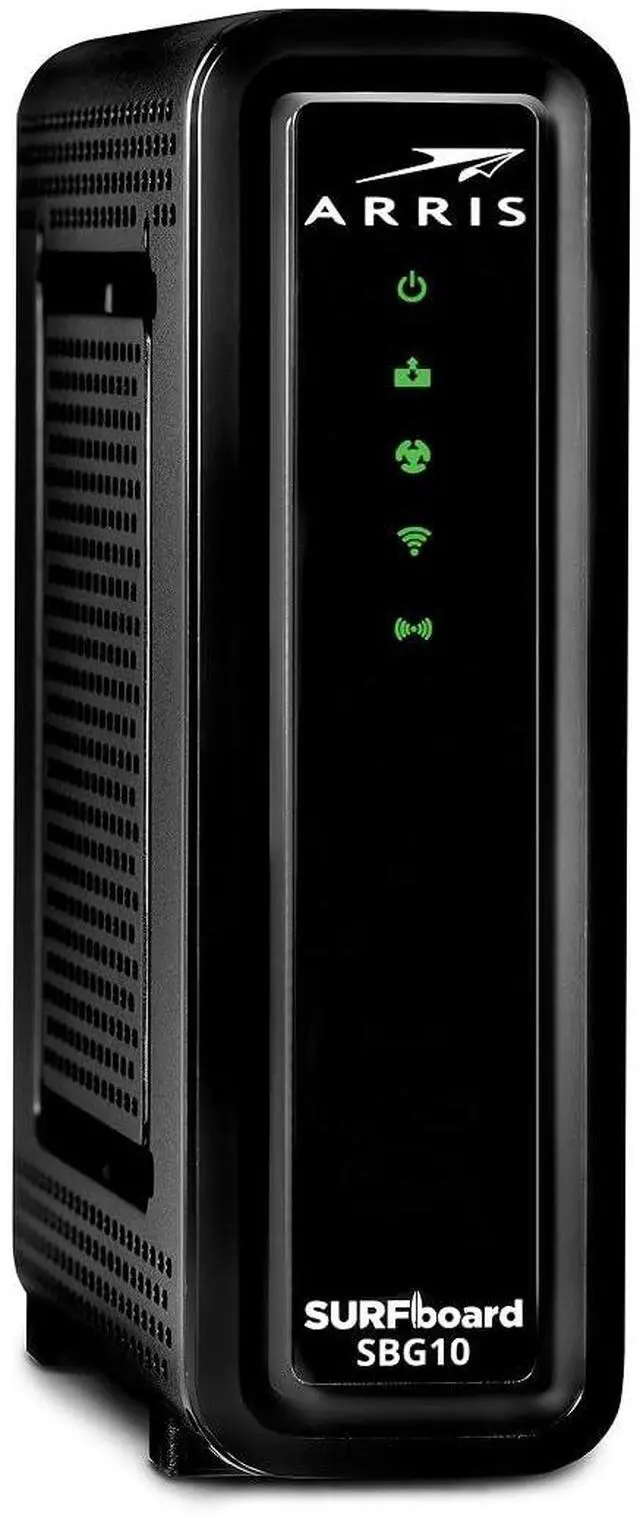 Main image of ARRIS (SBG10) - Cable Modem Router Combo - DOCSIS 3.0 16 x 4 Gigabit & AC1600 WiFi, For Comcast Xfinity, Cox, check with ISP for compatibility [Not for Spectrum] 400 Mbps Max Internet Speeds