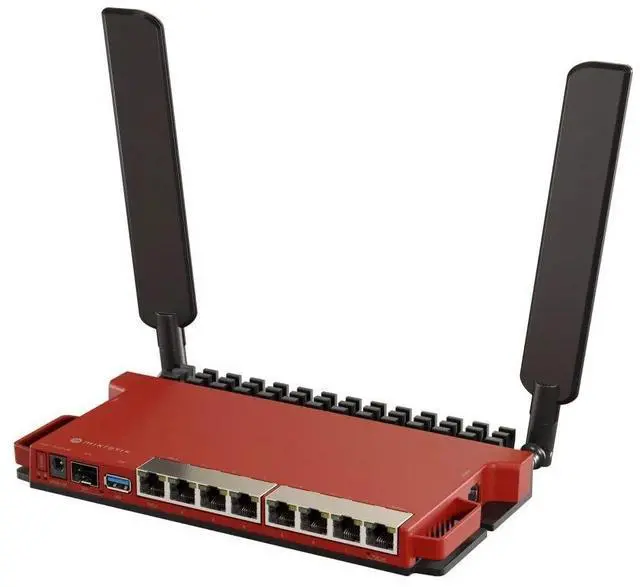 Main image of MikroTik L009UiGS-2HaxD with Dual core 800MHz CPU, 512MB RAM, 8 x, W128339232 (800MHz CPU, 512MB RAM, 8 x Gbit LAN, 1 x 2.5 Gbit SFP Port, 2.4 GHz 802.11b/g/n/ax Dual-Chain Wireless,)