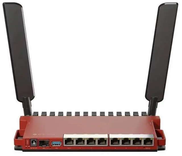 Alt view image 3 of 5 - MikroTik L009UiGS-2HaxD with Dual core 800MHz CPU, 512MB RAM, 8 x, W128339232 (800MHz CPU, 512MB RAM, 8 x Gbit LAN, 1 x 2.5 Gbit SFP Port, 2.4 GHz 802.11b/g/n/ax Dual-Chain Wireless,)