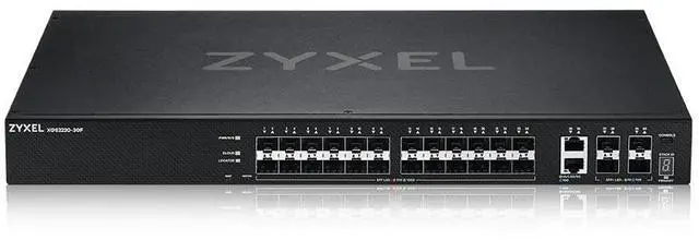 Main image of Zyxel 24-Port SFP Switch | Nebula Cloud Managed/L3 Access | 6X 10G Uplink (2X Copper + 4X SFP+) [XGS2220-30F]