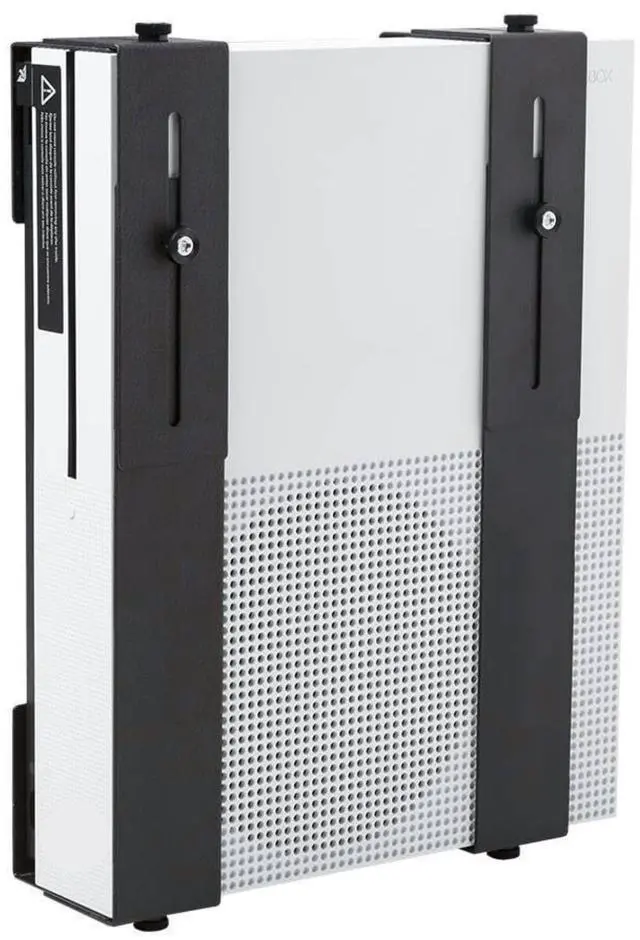 Main image of HIDEit Uni-MW Xbox 360 Wall Mount & Xbox One Wall Mount  Black Heavy Duty Steel Adjustable Holder Stand, Fits Set-Top Boxes, Cable TV Boxes, Satellite Receivers & More