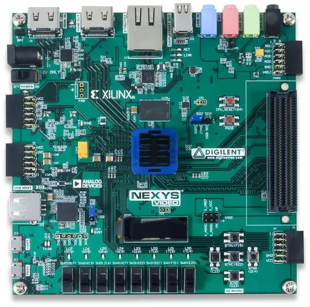 Alt view image 2 of 4 - Digilent Nexys Video Artix-7 FPGA: Trainer Board for Multimedia Applications