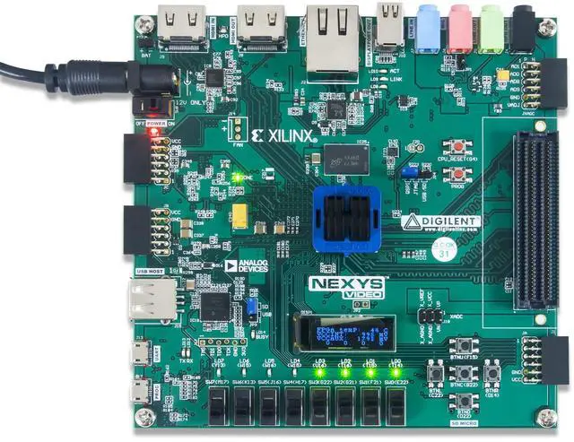 Alt view image 3 of 4 - Digilent Nexys Video Artix-7 FPGA: Trainer Board for Multimedia Applications