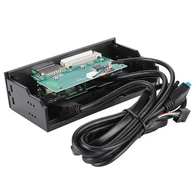 Alt view image 4 of 5 - 5.25inches Multifunction All in one Internal Card Reader Dashboard PC Front Panel with 3X USB 3.1 Support M2, MSO, MS, XD, 64G CF Card