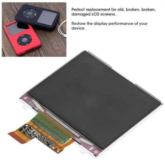 Alt view image 3 of 5 - Kafuty-1 Replacement Repair Part Inne LCD Screen for iPod Classic 6th Gen 80GB 120GB 160GB, Screen Digitizer Assembly, High Definition Display, Perfect Suitability
