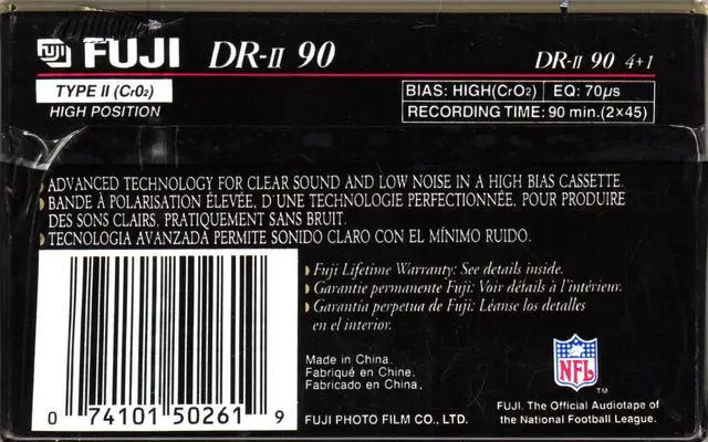 Alt view image 2 of 3 - Fuji 5 Pack Recordable Audio Tapes (DRII904PLUS1)