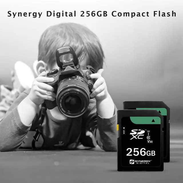 Alt view image 3 of 5 - Synergy Digital 256GB, SDXC UHS-I Memory Card - Class 10, U3, 100MB/s, 300 Series