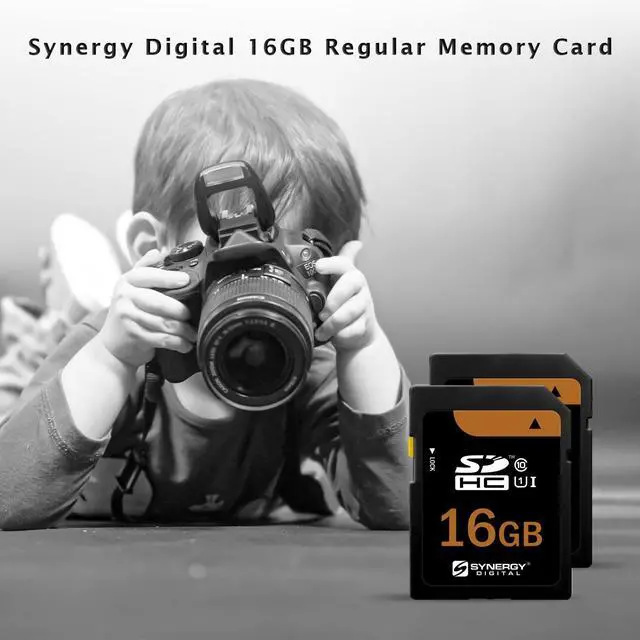 Alt view image 3 of 5 - Synergy Digital 16GB, SDHC UHS-I Memory Cards - Class 10, U1, 95MB/s, 300 Series - Pack of 5