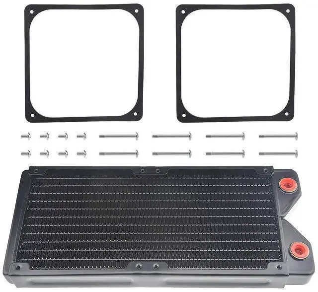 Main image of BXQINLENX 240 Pure Copper 12 Pipe Heat Exchanger Radiator for Computer PC CPU CO2 Laser Water Cool System