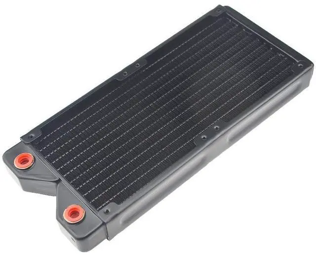 Alt view image 3 of 5 - BXQINLENX 240 Pure Copper 12 Pipe Heat Exchanger Radiator for Computer PC CPU CO2 Laser Water Cool System