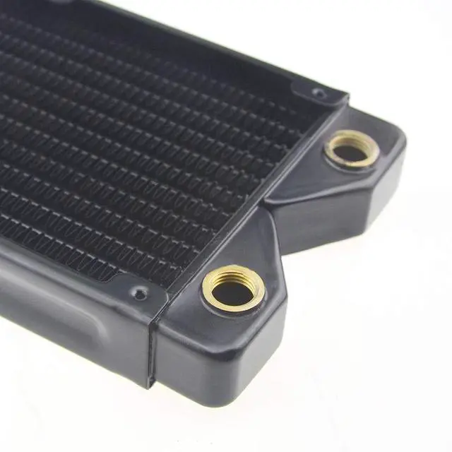 Alt view image 4 of 5 - BXQINLENX 240 Pure Copper 12 Pipe Heat Exchanger Radiator for Computer PC CPU CO2 Laser Water Cool System