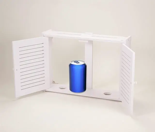 Alt view image 4 of 4 - WiFi Storage Box Wall Mount WiFi Router Storage Box Router Modem Wall Mount (Small Shutter)