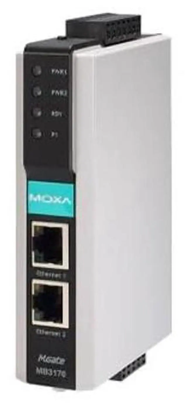 Alt view image 2 of 2 - Moxa Americas,Inc. - MGATE MB3170-1 Port Modbus TCP to Serial Communication Gateway