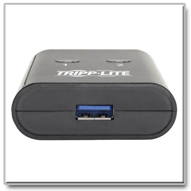 Alt view image 4 of 5 - Tripp Lite 2 Port USB Switch, USB 3.0 Peripheral Switch, SuperSpeed 5 Gbps, Black, 3 Year Warranty (U359-002)