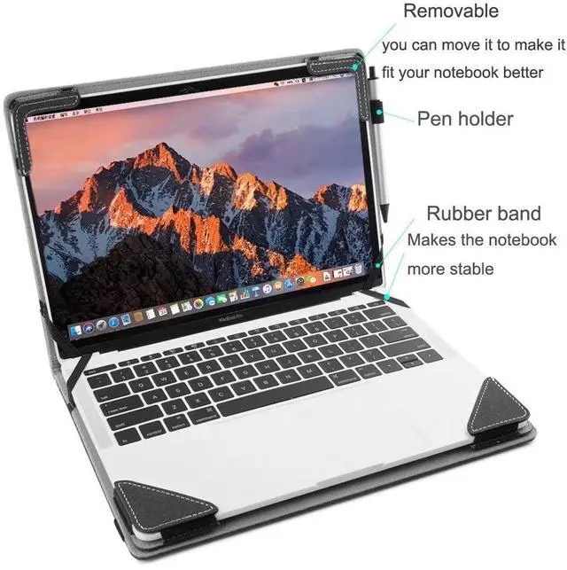 Alt view image 4 of 5 - Berfea Laptop Cover Case Compatible with HP Chromebook 14/14a G5 G6 G7ZBook 14u G5/G6 14 inch Notebook Sleeve Protective Hard Case Pouch