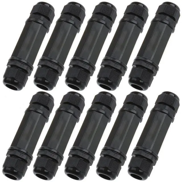 Main image of ANMBEST 10PCS M22Z Shielded RJ45 Waterproof Cat5/5e/6 8P8C Connector IP67 Ethernet LAN Cable Connector Double Head Outdoor LAN Coupler Adapter Female to Female