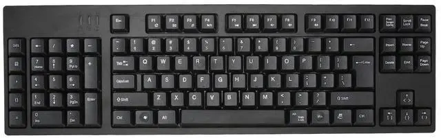 Main image of Left Handed Mechanical Gaming Keyboard, 109 Keys With Number Pad, Wired Micro USB Connection, Ergonomic for Business, Accounting, Designer, Gamer, Home, Office