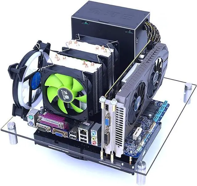 Main image of PC Open Chassis Computer Heat Dissipation Case Acrylic ATX Motherboard Test Bench Platform DIY Computer Case