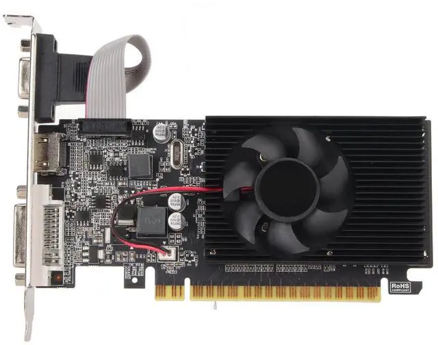 Main image of GT610 Graphics Card for Office, 1GB DDR3 Video Card Computer Graphics Card with VGA DVI Interface,64 Bit 810MHz Game Graphics Card with Silence Cooling Fan