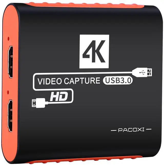 Main image of 4K Capture Card with USB3.0 1080P 60FPS HDMI Video Cam Link for DSLR, Gaming Capture Card for Nintendo Switch/PS5/PS4/Xbox for OBS Twitch Live Streaming and Recording