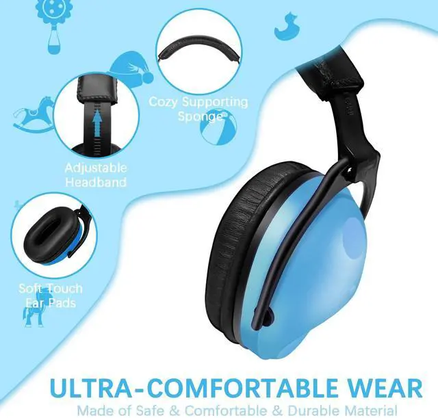 Alt view image 4 of 5 - ZOHAN Kids Ear Protection 4 Pack,Kids Noise Canceling Headphone for Concerts, Monster Truck, Fireworks