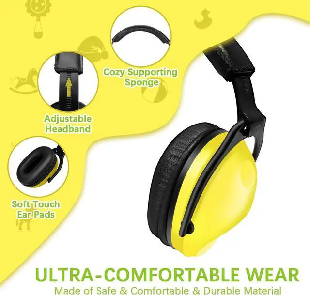 Alt view image 3 of 5 - ZOHAN Kids Ear Protection 3 Pack,Kids Noise Canceling Headphone for Concerts, Monster Truck, Fireworks