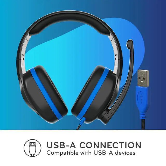 Alt view image 5 of 5 - ThinkWrite Technologies TWT Audio REVO with Stealth Release TW320, Premium Wired Over-Ear Headset with USB-A Plug, Noise Reducing Headset with Mic Boom
