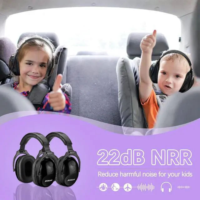 Alt view image 2 of 5 - ZOHAN Kids Ear Protection 4 Pack,Kids Noise Canceling Headphone for Concerts, Monster Truck, Fireworks