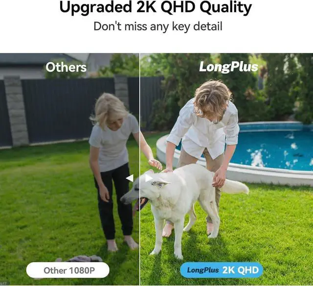 Alt view image 3 of 5 - LongPlus Security Cameras Wireless Outdoor Camera Wireless Camera for Home Security, 2 Pack Battery Powered WiFi Cameras with AI Motion Detection, 2-Way Talk, Cloud/SD Storage