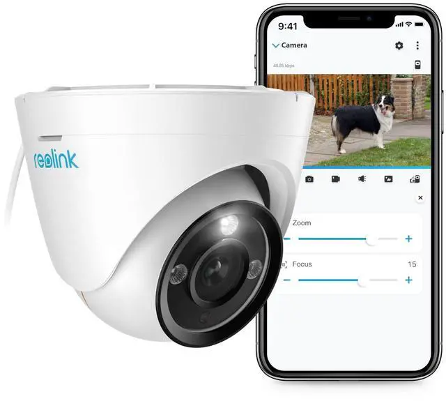 Main image of REOLINK 4K PoE Security IP Camera, Turret Camera Outdoor with 3X Optical Zoom, 2.8mm-8mm Lens, 110 Degree Wide View, 100ft Color Night Vision, 2 Way Talk, Human/Vehicle/Pet Detection, RLC-833A