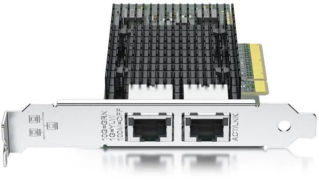 Alt view image 3 of 5 - 10Gtek 10Gb Dual RJ45 Port Network Card with X540 Controller, PCIe Ethernet LAN Adapter for Windows/Linux/ESX Servers, Compare to Intel X540-T2