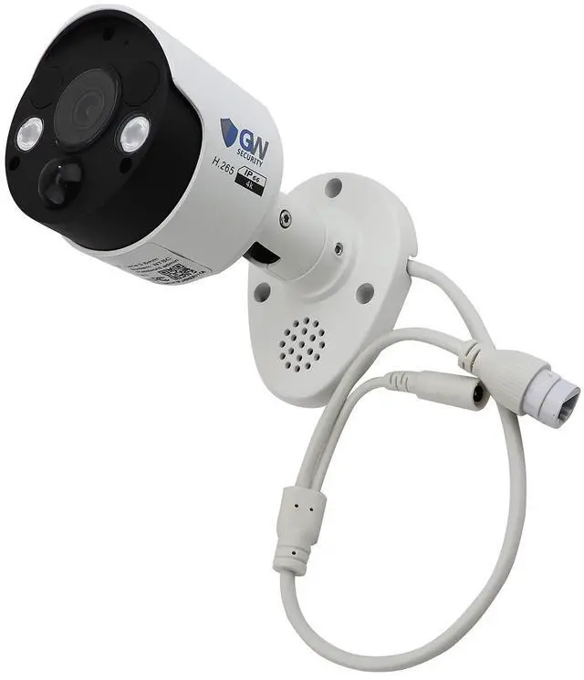 Alt view image 2 of 3 - GW8538IP 8MP 4K IP POE 3.6mm Fixed Lens Spotlight Bullet Security Camera, Two-Way Audio, Full-time Color Night Vision