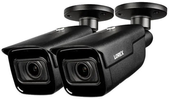 Main image of Lorex 4K (8MP) Nocturnal Motorized Varifocal Smart IP Bullet Security Camera - Black (2-Pack)