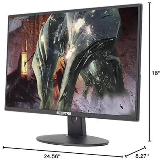 Alt view image 5 of 5 - Sceptre 27-Inch FHD LED Gaming Monitor 75Hz 2X HDMI VGA Build-in Speakers, Ultra Slim Metal Black