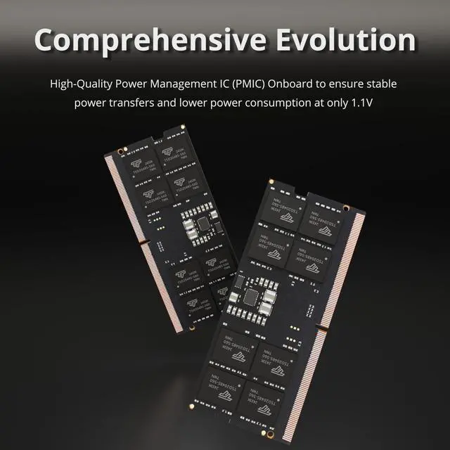 Alt view image 4 of 5 - Timetec 64GB KIT(2x32GB) DDR5 4800MHz PC5-38400 Unbuffered Non-ECC 1.1V CL40 2Rx8 Dual Rank 262 Pin SODIMM Laptop Memory RAM Module Upgrade (64GB KIT(2x32GB))