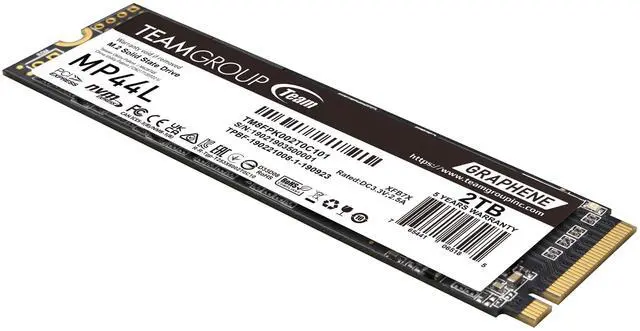 Alt view image 2 of 5 - TEAMGROUP MP44L 2TB SLC Cache NVMe 1.4 PCIe Gen 4x4 M.2 2280 Laptop&Desktop SSD (R/W Speed up to 4,800/4,400MB/s) TM8FPK002T0C101