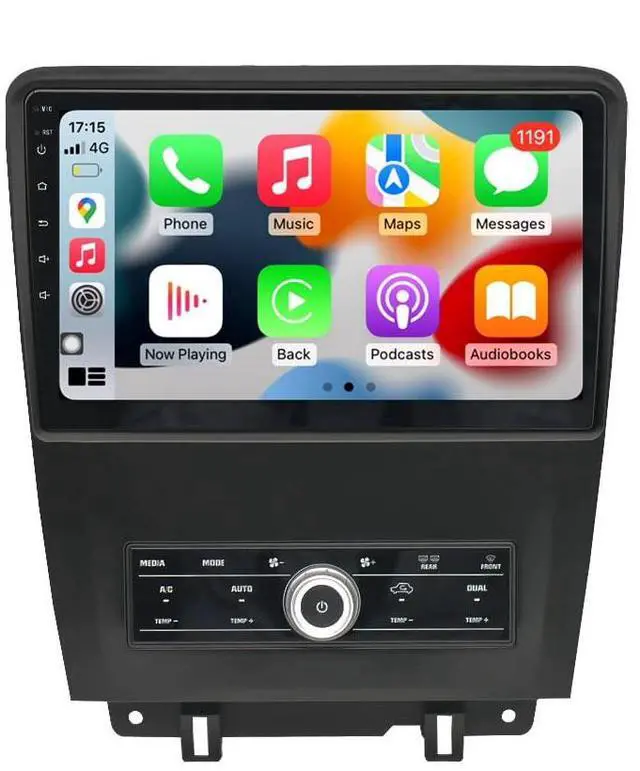 Main image of CZSWCH Android 12 Stereo for Ford Mustang (2010-2014) Manual AC,10 inch IPS Screen Octa Core 4G+64G Build-in Wireless Carplay/Android Auto/DSP Free AHD Camera