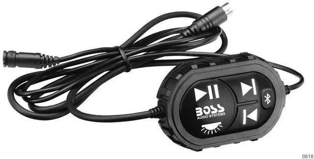 Alt view image 5 of 5 - BOSS Audio Systems ATVB95LED UTV ATV Speakers - Weatherproof, ATV Soundbar, 8 Inch Speakers, 1.5 Inch Tweeters, Amplified, Wired Remote for Bluetooth Connectivity, LED Light Bar, Storage Compartment