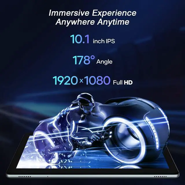 Alt view image 4 of 5 - FANGOR 10.1 Inch Android 11.0 Tablet, C10 With Octa-Core Processor, 3GB RAM, 32GB Storage, 128GB Expandable, 1920x1200 IPS Display Touchscreen
