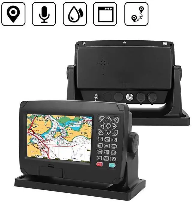 Alt view image 3 of 5 - Marine GPS Navigation for Boat, Boat GPS Navigation, Multifunction XF-607 7 inch Color Display Marine Navigator 200 Routes and 10,000 Waypoints, GPS Navigation Locator with Chart
