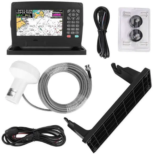 Alt view image 4 of 5 - Marine GPS Navigation for Boat, Boat GPS Navigation, Multifunction XF-607 7 inch Color Display Marine Navigator 200 Routes and 10,000 Waypoints, GPS Navigation Locator with Chart