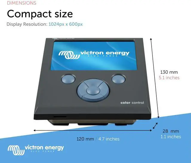 Alt view image 3 of 5 - Victron Energy Color Control GX for System Monitoring and Full System Control