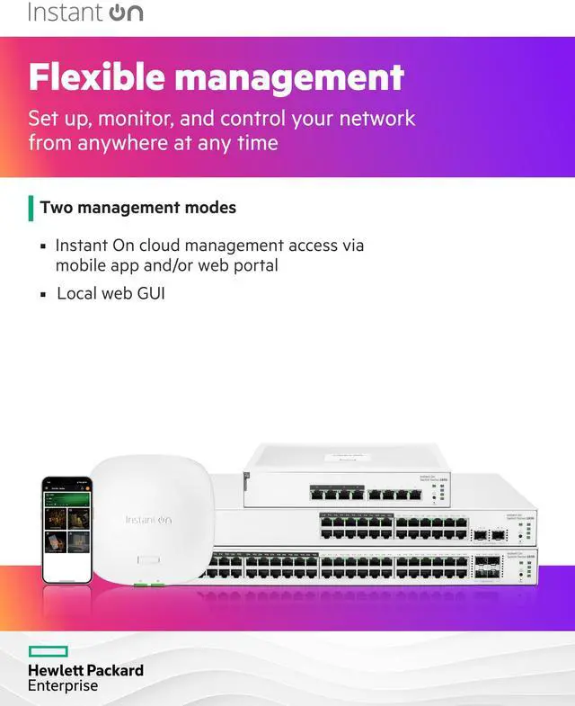 Alt view image 4 of 5 - HPE Networking Instant On Switch Series 1830 8-Port Gb Smart-Managed Layer 2 Ethernet Switch with PoE | 8X 1G | 4X CL4 PoE (65W) | Fan-Less | US Cord (JL811A#ABA)