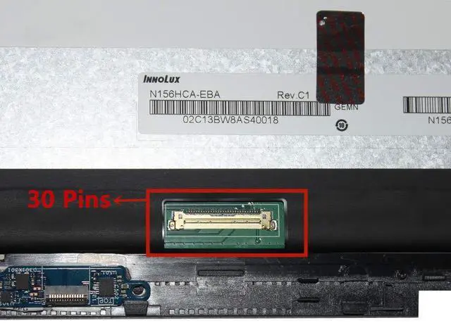 Alt view image 4 of 4 - NBPCLCD 15.6" FHD 1080P 30Pins LED LCD Display Touch Screen Assembly w/Digitizer Control Board Silver Bezel Replacement for HP Envy X360 15M-CP 15M-CP0011DX 15M-CP0012DX L23792-001