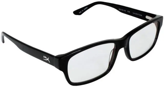 Main image of HyperX Spectre 1st Edition - Gaming Eyewear, Blue Light Blocking Glasses, UV Protection, Durable Acetate Frame, Crystal Clear Lenses, Microfiber Pouch, Hardshell Case, Square Eyewear Frame - Black