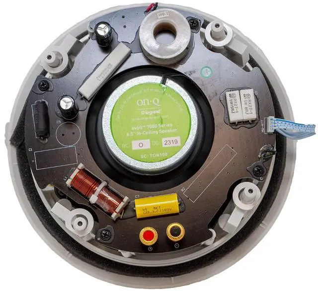 Alt view image 4 of 5 - Legrand - OnQ 6.5-Inch Embedded Ceiling Speaker, 7000 Series, Circle In-Ceiling Speaker with Glass Fiber Woofer, 1 Count, HT7650