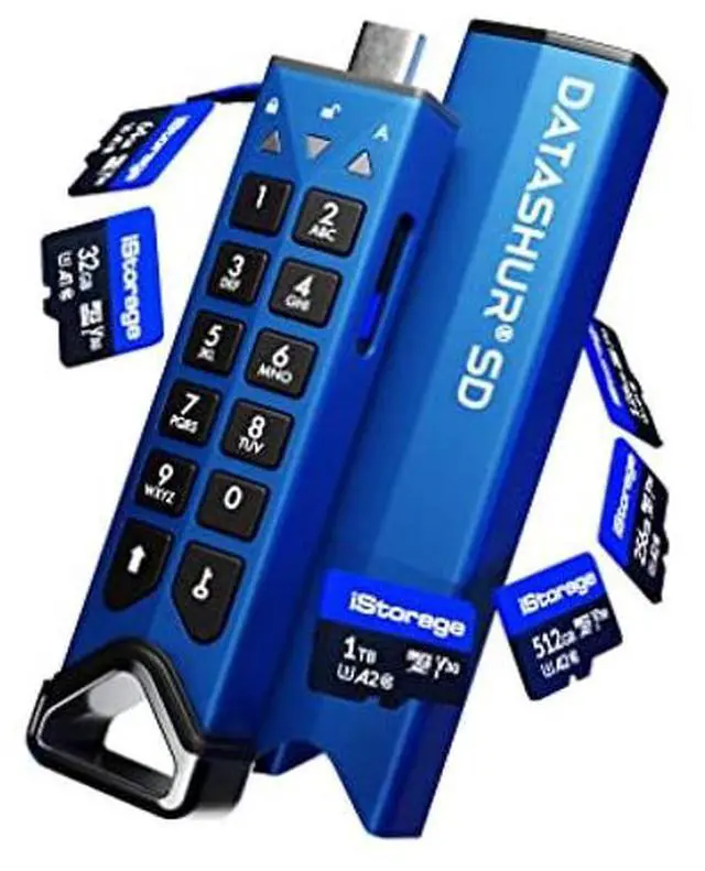 Alt view image 2 of 3 - 3 Pack iStorage microSD Card 32GB | Encrypt Data stored on iStorage microSD Cards Using datAshur SD USB Flash Drive | Compatible with datAshur SD Drives only