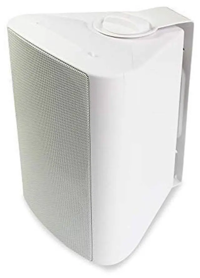 Alt view image 4 of 5 - Herdio 4 Inches Passive Indoor Outdoor Speakers Waterproof Wired 200 Watt with Powerful Bass,Wall Mount Speakers for Patio Garage Covered Deck